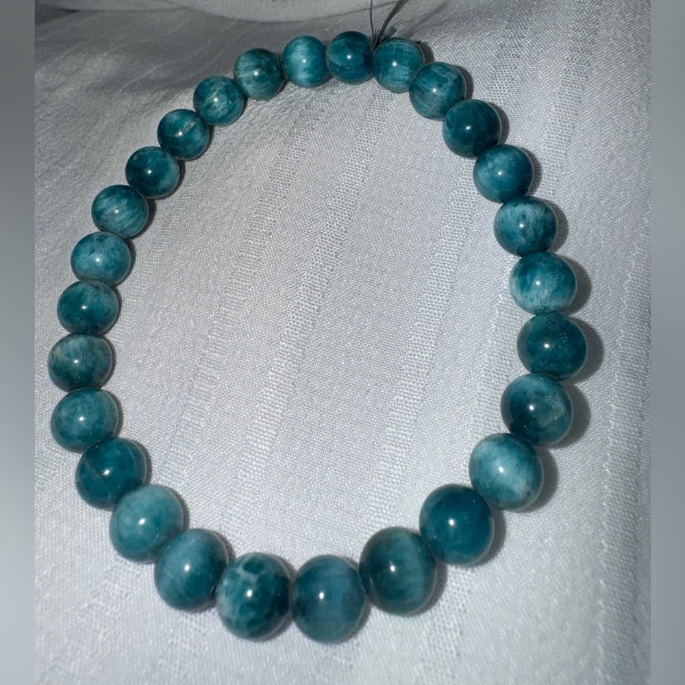 Blue apatite bracelet